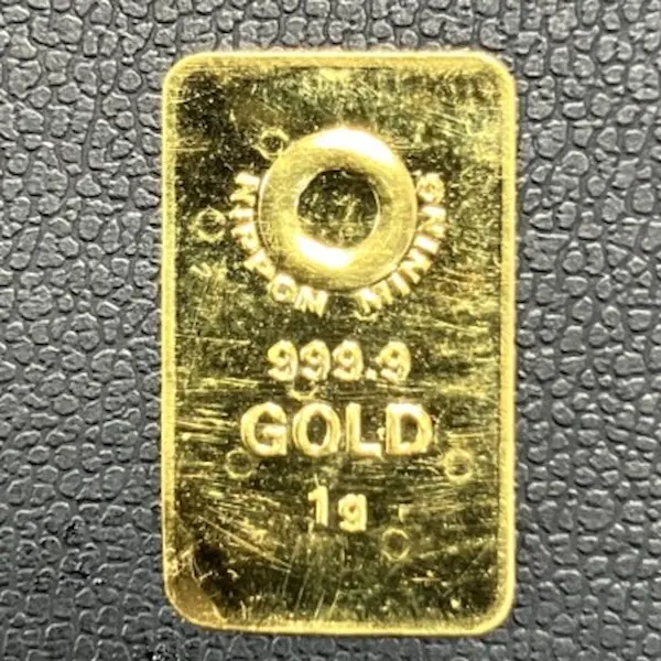 K24　Nippon Mining　インゴットペンダントトップ　1g