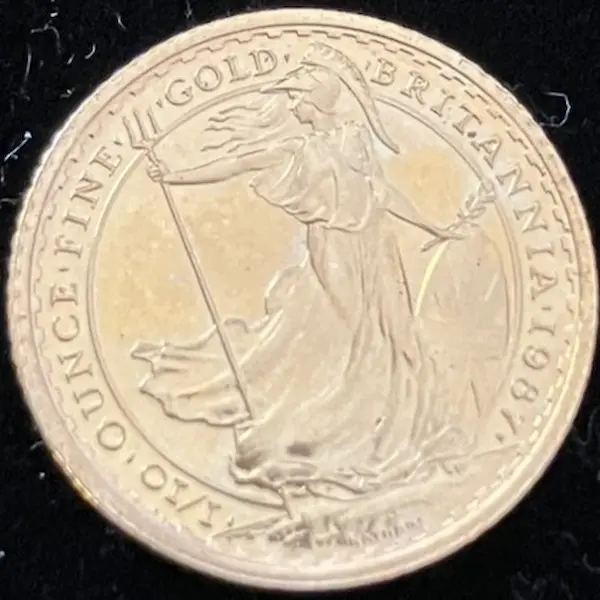 K22　ブリタニア金貨　1/10オンス