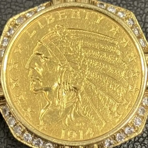 K21.6　インディアン金貨　8.3g