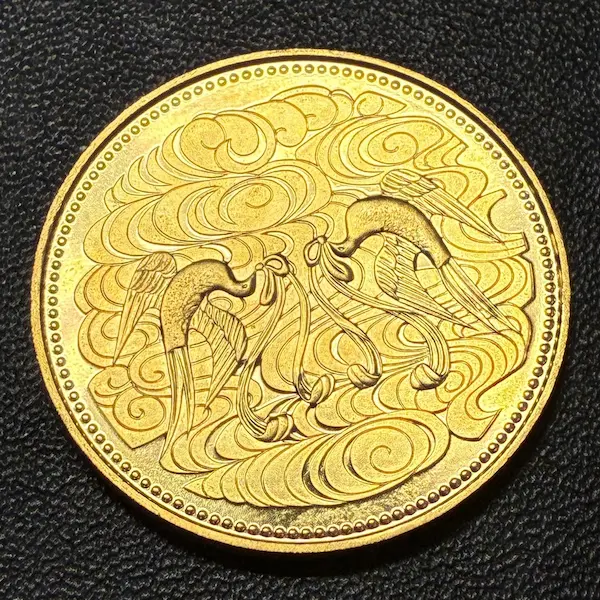 天皇陛下御在位60年記念10万円金貨