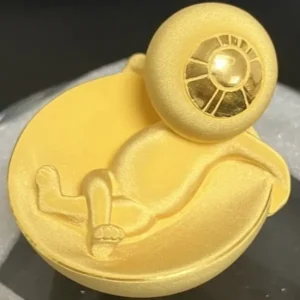 K24　ゲゲゲの鬼太郎　ゴールドフィギュア　目玉おやじ　6g