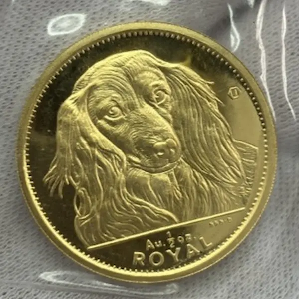 K24　ロイヤルドッグ金貨　1/2オンス　15.5g