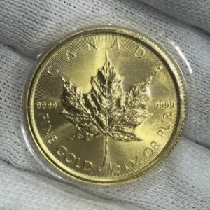K24　メイプルリーフ金貨　15.5g　1/2oz