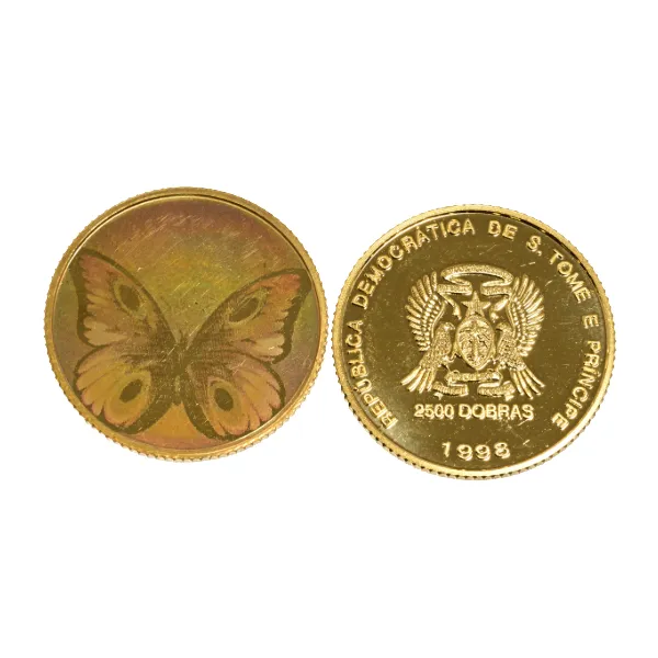 24金 (K24) サントメ・プリンシべ民主共和国 金貨