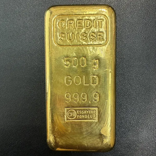 クレディ・スイス　インゴット　500g