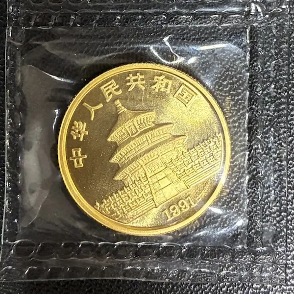 K24　パンダ金貨　1/4oz　7.7g