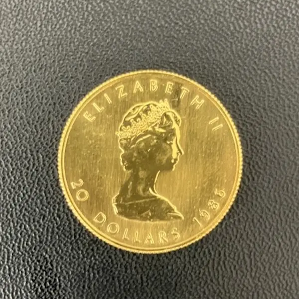 K24　メイプルリーフ金貨　1/2オンス　15.5g