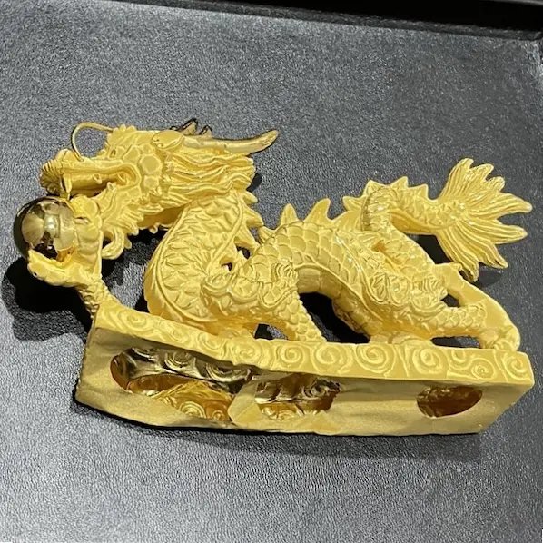  K24　龍 置物　64.6g