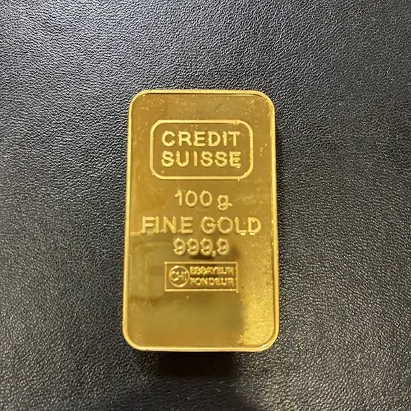 クレディ・スイス　インゴット　100g