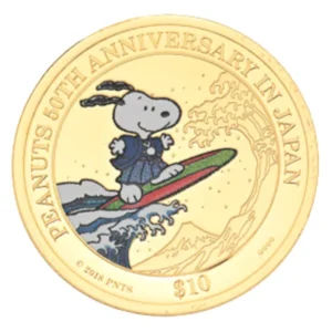 K24_PEANUTS日本上陸50周年公式記念カラー10ドル金貨_1.3g