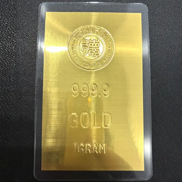 K24　徳力本店　純金カード　1g