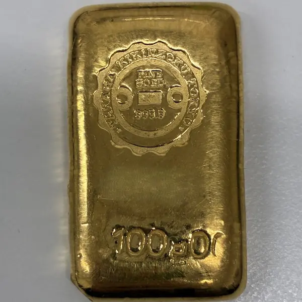田中貴金属　インゴット　100g