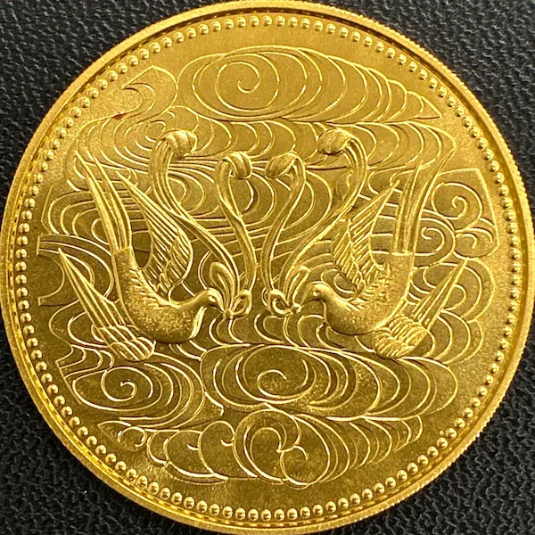 天皇陛下御在位60年記念10万円金貨