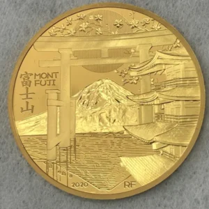 K24　ユネスコ75周年記念　世界遺産 富士山　200ユーロ金貨