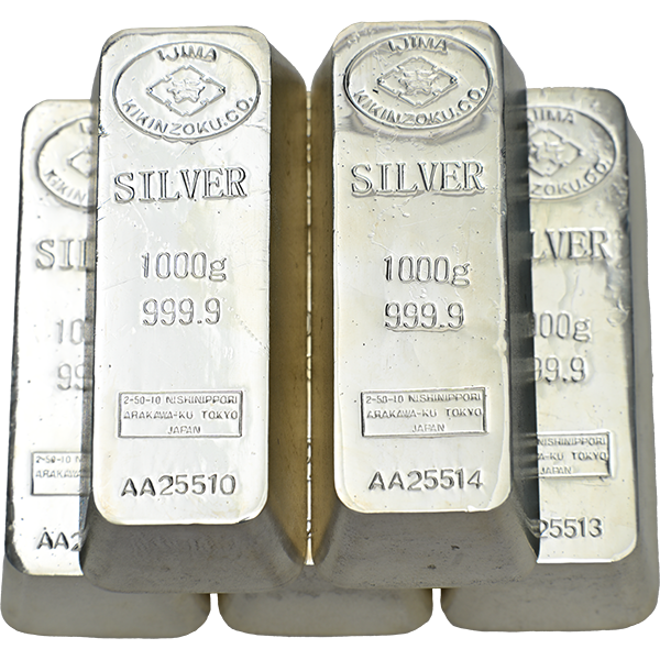 純銀（シルバー） インゴット 500g 」の参考買取価格(相場)｜貴金属  