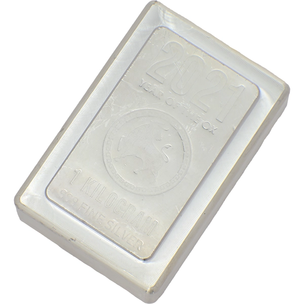 純銀】1オンス銀インゴット5枚セット(ASAHIーLBMA認定ブランド) （井島  