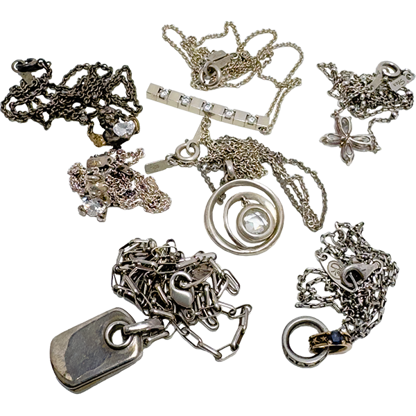 変色したシルバー925（Sv925）アクセサリーまとめ 」の参考買取価格  