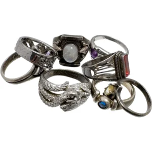 実家から出てきたシルバー925 (Sv925) リングまとめ