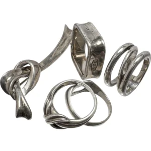 変色してしまったシルバー925 (Sv925) アクセサリー4点