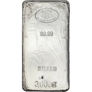 純銀（シルバー）インゴット3kg