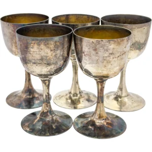 シルバー1000 (Sv1000) 純銀 ワイングラス5個