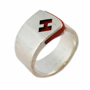 シルバー925 (Sv925) エルメス リング キャンディ オレンジ