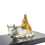 シルバー969(Sv969)K24観音像 白牛 置き物