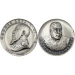 シルバー1000(Sv1000)明治100年記念肖像牌メダル2枚まとめ