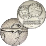 シルバー1000 (Sv1000) 関西国際空港開口 記念貨幣発行記念メダル 120.3g