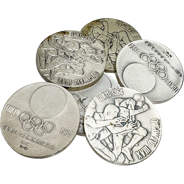 シルバー925 (Sv925) 東京オリンピック記念銀メダル6枚まとめ 111.9g 111.9g