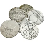 シルバー925 (Sv925) 東京オリンピック記念銀メダル6枚まとめ 111.9g