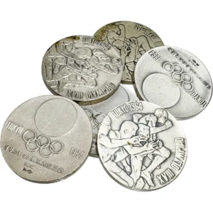 シルバー925 (Sv925) 東京オリンピック記念銀メダル6枚まとめ 111.9g