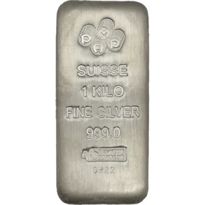 シルバー999 (Sv999)  SUISSEインゴット 1kg