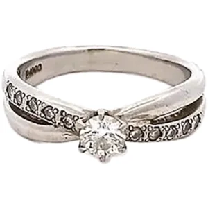 プラチナ900 （Pt900） 指輪 ダイヤモンド0.26ct