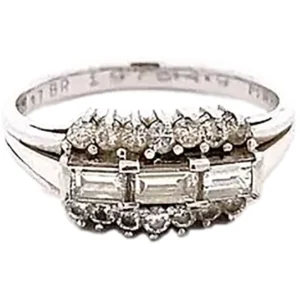 プラチナ900 （Pt900） ダイヤリング 0.28ct