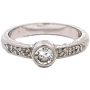 プラチナ900 （Pt900） 指輪 ダイヤ0.3ct