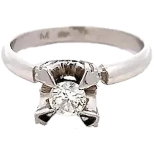 プラチナ900 （Pt900） ダイヤリング 0.28ct