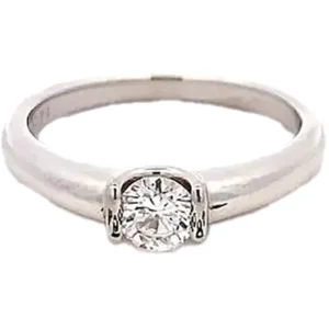 プラチナ900 （Pt900） ダイヤリング 0.34ct