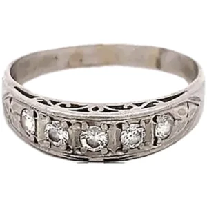 プラチナ900 （Pt900） ダイヤリング 0.35ct