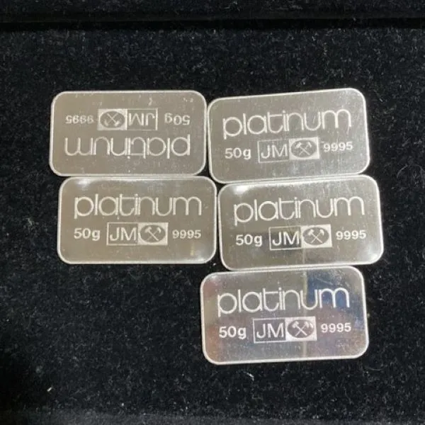 ジョンソンマッセイ プラチナインゴット 50g×5