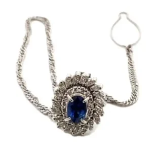 プラチナ900 （Pt900） サファイアカフス