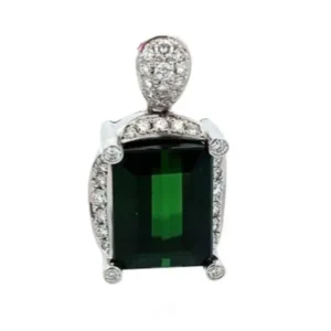 プラチナ900 (Pt900) トルマリンペンダントトップ