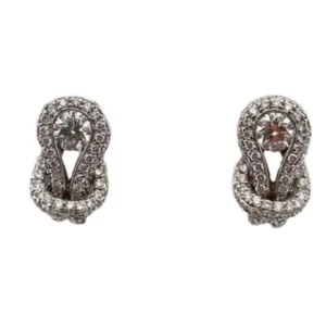 プラチナ900 （Pt900） ダイヤ付きピアス