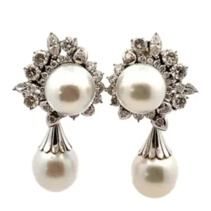 プラチナ900 （Pt900） パールイヤリング