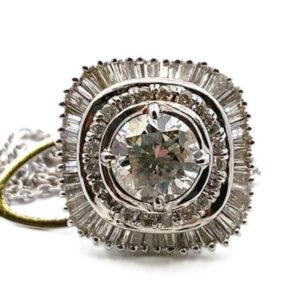 プラチナ900（Pt900） ダイヤカフス