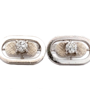 プラチナ900（Pt900） ダイヤカフス