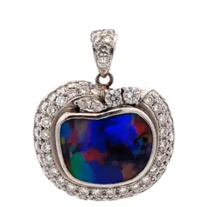 プラチナ900 （Pt900） ボルダーオパールペンダントトップ