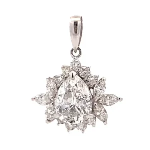 プラチナ850 （Pt850/Pt900） ダイヤペンダントトップ