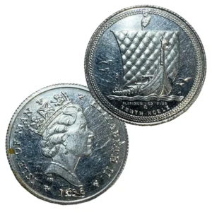 プラチナ1000 (Pt1000) マン島ノーブルプラチナコイン 1/10オンス