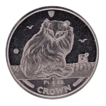 プラチナ1000 (Pt1000) マン島 キャット プラチナコイン 1/5oz 表